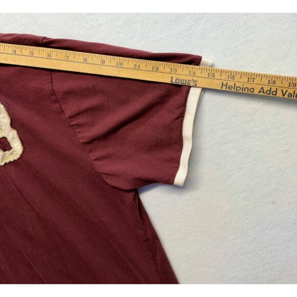 Old Navy Varsity 8 Short Sleeve Polo Slim Fit Maroon Size XL - Picture 5 of 9